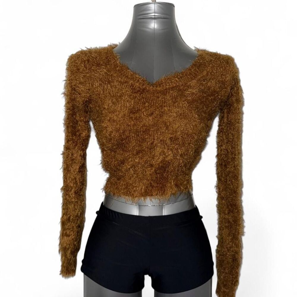 American-apparel Women's Brown and Orange Jumper
